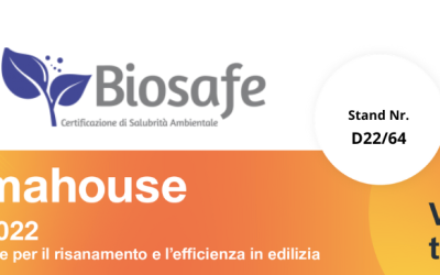 Klimahouse 2022: Biosafe® alla fiera di Bolzano