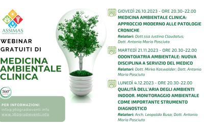 Qualità dell’aria indoor, monitoraggio ambientale come importante strumento diagnostico: Biosafe in webinar con Assimas